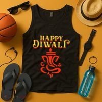 Happy Diwali With Lord Ganesha Tank Top thumb 4