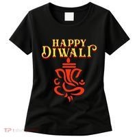 Happy Diwali With Lord Ganesha Women's T-Shirt thumb 0