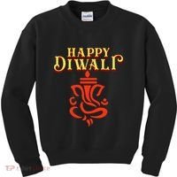 Happy Diwali With Lord Ganesha Kids Sweatshirt thumb 0