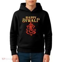 Happy Diwali With Lord Ganesha Kids Hoodie thumb 4