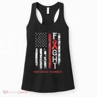 Heart Disease Warrior Us Flag Women's Tank Top thumb 0