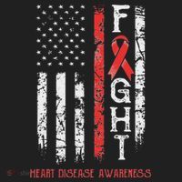 Heart Disease Warrior Us Flag Hat thumb 2