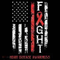 Heart Disease Warrior Us Flag Toddler Hoodie thumb 2