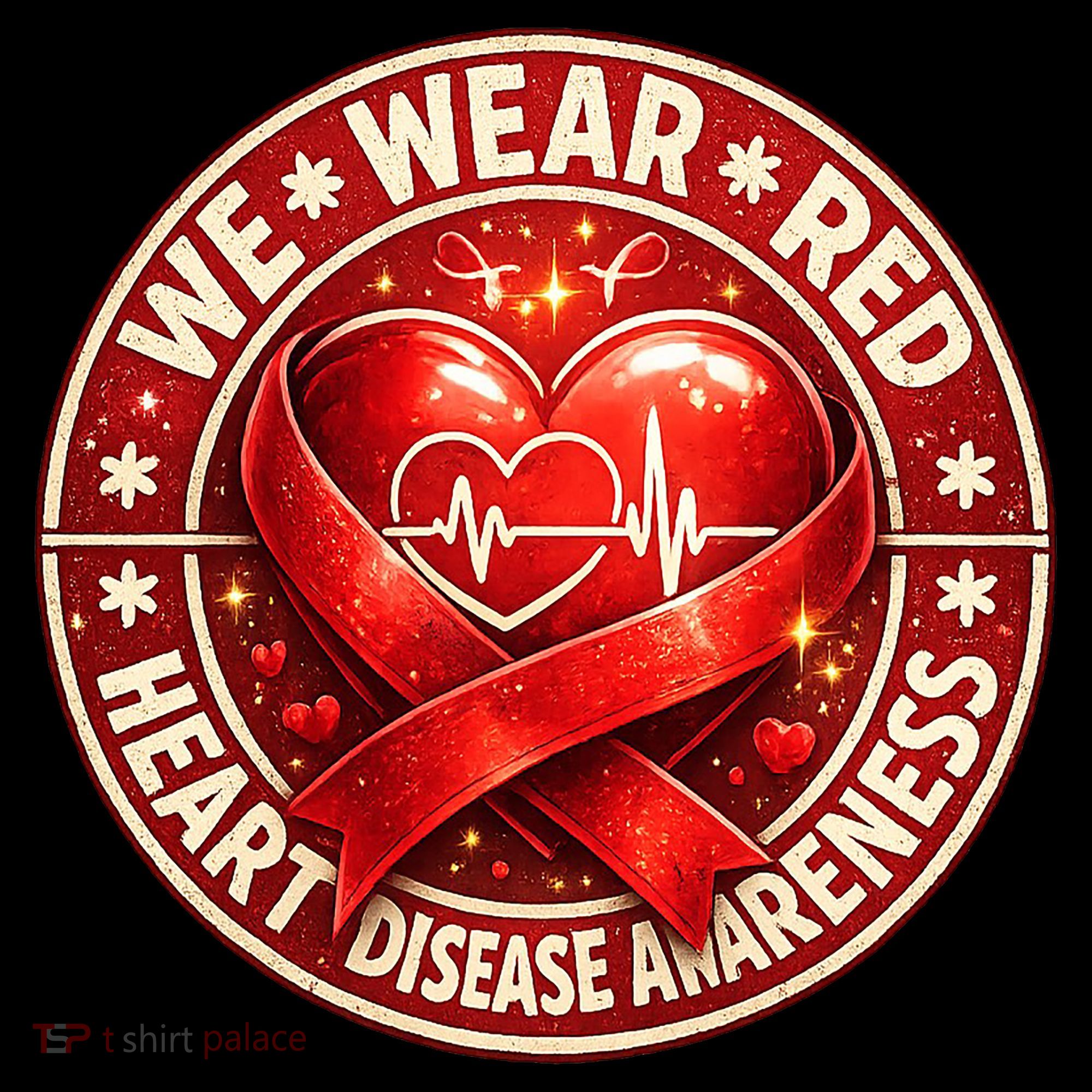 Heart Disease We Wear Red CHD Awareness Coffee Mug