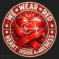 Heart Disease We Wear Red CHD Awareness Beanie thumb 2