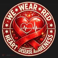 Heart Disease We Wear Red CHD Awareness Women's Hoodie thumb 2