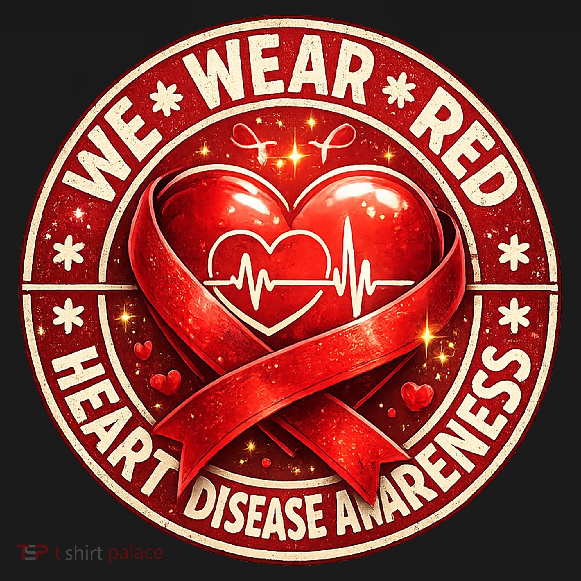 Heart Disease We Wear Red CHD Awareness Women's Hoodie