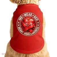 Heart Disease We Wear Red CHD Awareness Doggie Tank thumb 0