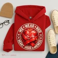 Heart Disease We Wear Red CHD Awareness Hoodie thumb 4
