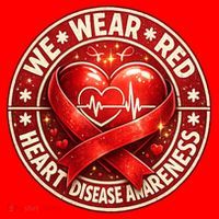 Heart Disease We Wear Red CHD Awareness Long Sleeve Shirt thumb 2