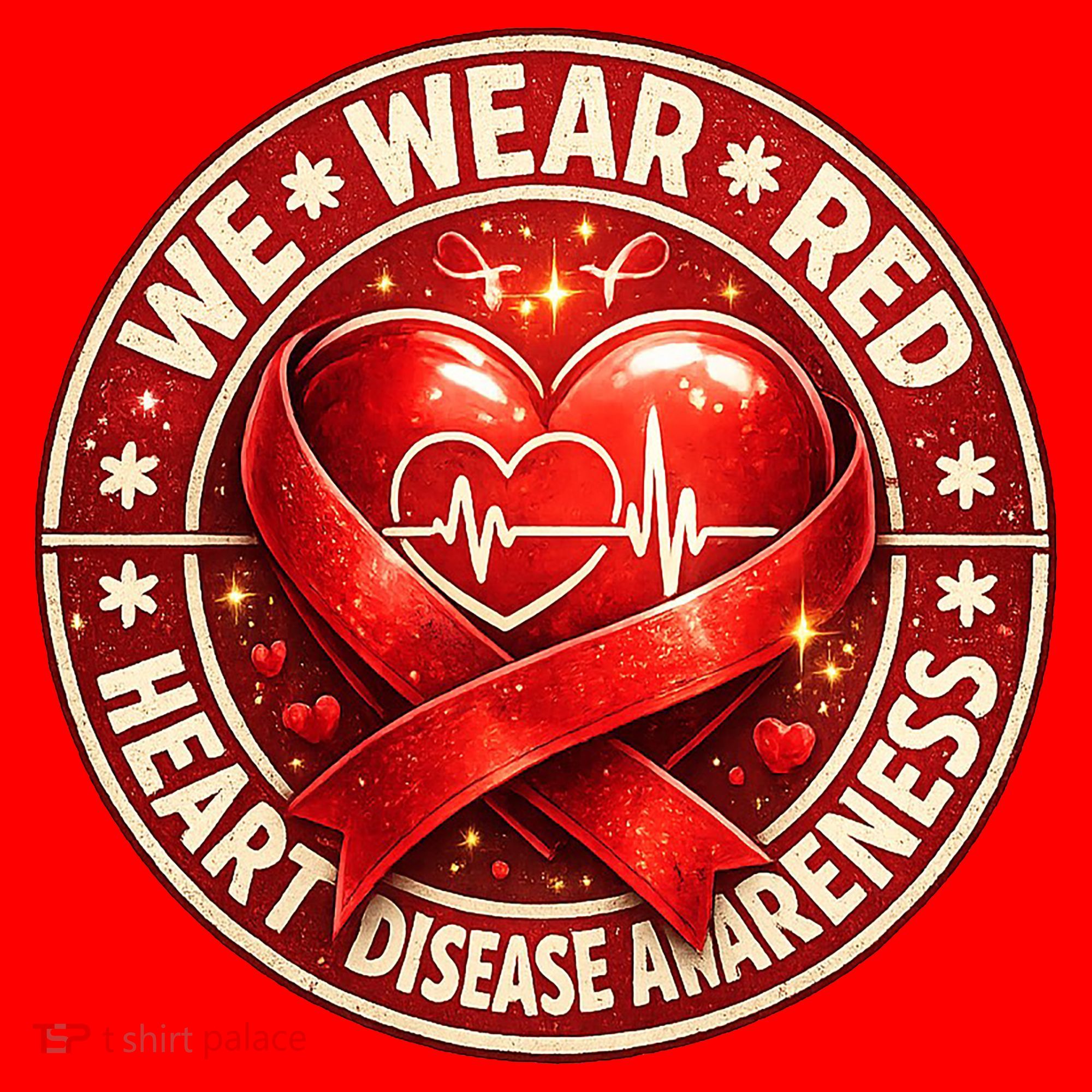 Heart Disease We Wear Red CHD Awareness Apron