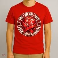 Heart Disease We Wear Red CHD Awareness T-Shirt thumb 3