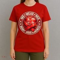 Heart Disease We Wear Red CHD Awareness T-Shirt thumb 4