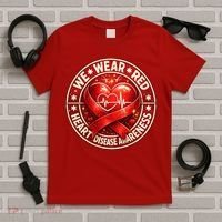 Heart Disease We Wear Red CHD Awareness T-Shirt thumb 5