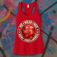 Heart Disease We Wear Red CHD Awareness Women's Tank Top thumb 3