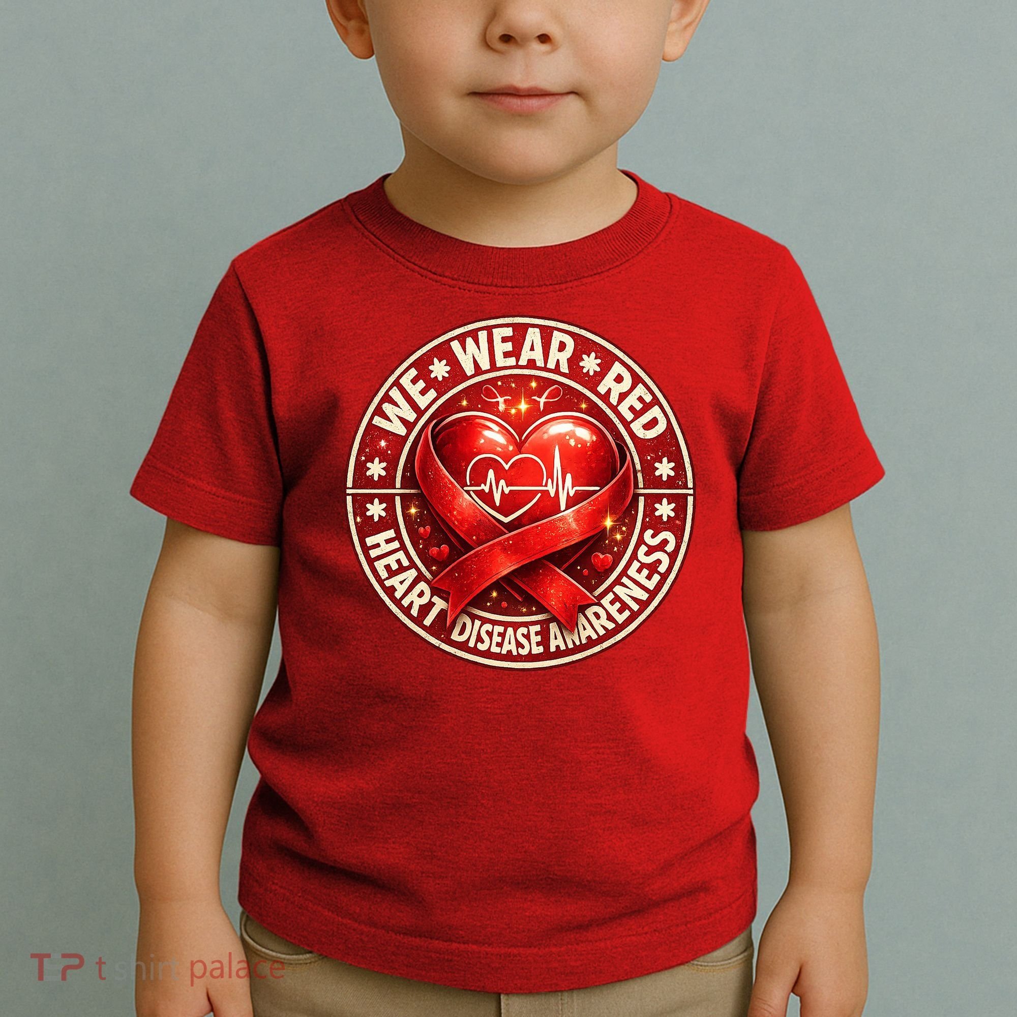 Heart Disease We Wear Red CHD Awareness Toddler T-Shirt