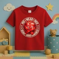 Heart Disease We Wear Red CHD Awareness Toddler T-Shirt thumb 3
