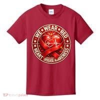 Heart Disease We Wear Red CHD Awareness Kids T-Shirt thumb 0