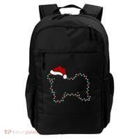 Havanese Dog Xmas Lighting Santa Hat Havanese Christmas Gift Backpack thumb 0