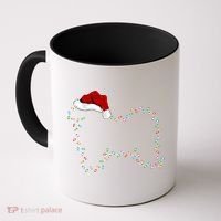 Havanese Dog Xmas Lighting Santa Hat Havanese Christmas Gift Coffee Mug thumb 0
