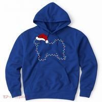Havanese Dog Xmas Lighting Santa Hat Havanese Christmas Gift Hoodie thumb 0