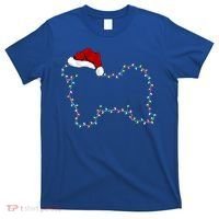 Havanese Dog Xmas Lighting Santa Hat Havanese Christmas Gift T-Shirt thumb 0
