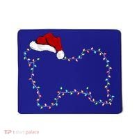 Havanese Dog Xmas Lighting Santa Hat Havanese Christmas Gift Mousepad thumb 0