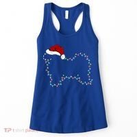 Havanese Dog Xmas Lighting Santa Hat Havanese Christmas Gift Women's Tank Top thumb 0