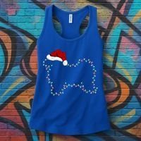 Havanese Dog Xmas Lighting Santa Hat Havanese Christmas Gift Women's Tank Top thumb 3