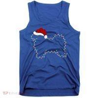 Havanese Dog Xmas Lighting Santa Hat Havanese Christmas Gift Tank Top thumb 0