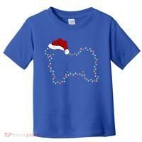 Havanese Dog Xmas Lighting Santa Hat Havanese Christmas Gift Toddler T-Shirt thumb 0
