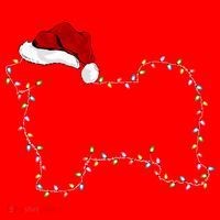 Havanese Dog Xmas Lighting Santa Hat Havanese Christmas Gift Santa Hat thumb 1