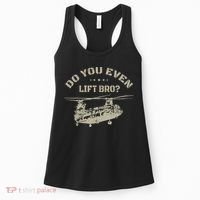 Helicopter Do You Even Lift Bro Ch47 Chinook Women's Tank Top thumb 0
