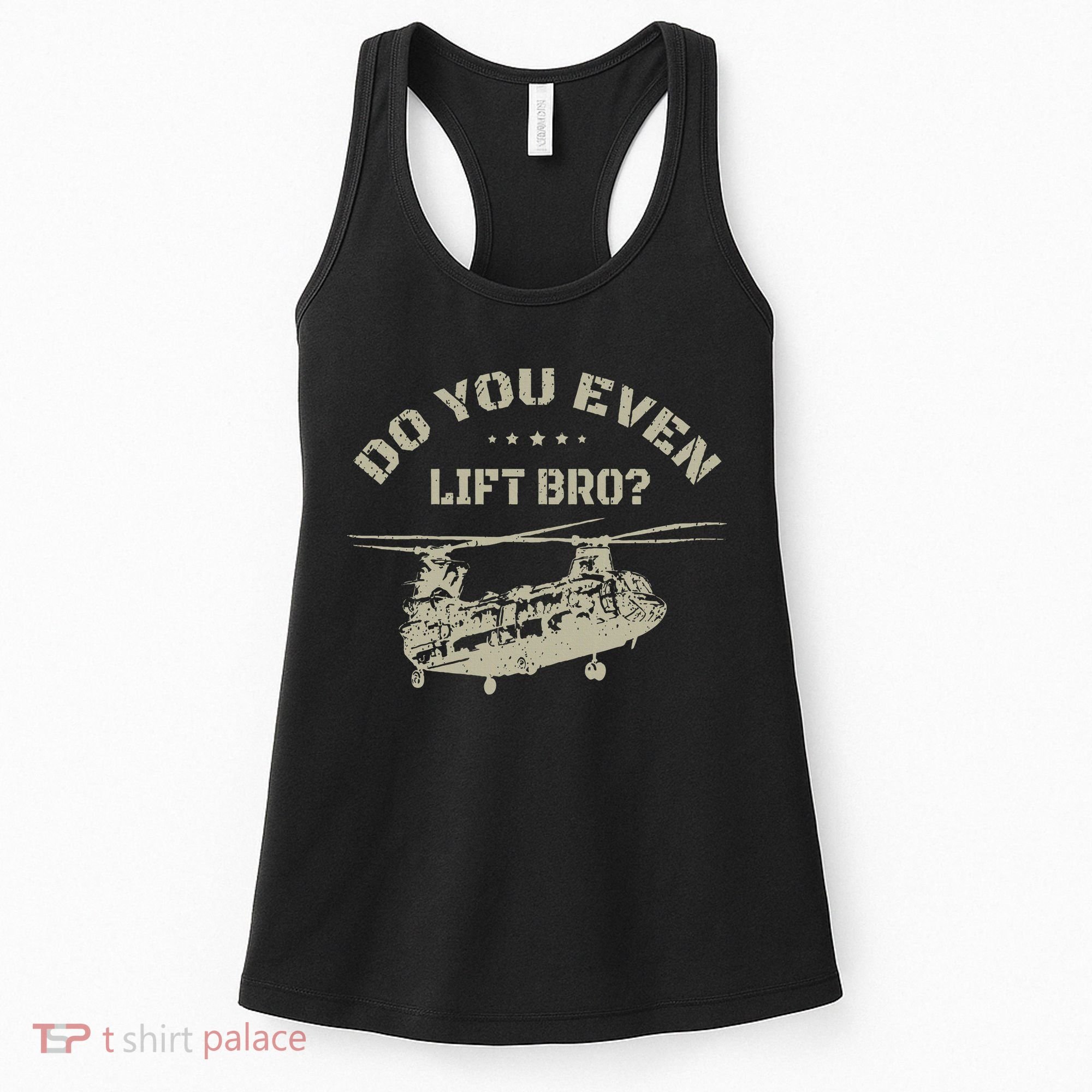Helicopter Do You Even Lift Bro Ch47 Chinook Women's Tank Top