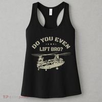 Helicopter Do You Even Lift Bro Ch47 Chinook Women's Tank Top thumb 3
