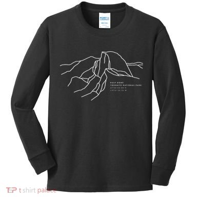 Half Dome, Yosemite National Park Kids Long Sleeve Shirt