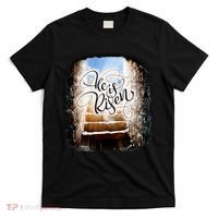 He Has Risen Jesus Christ Tomb T-Shirt thumb 0