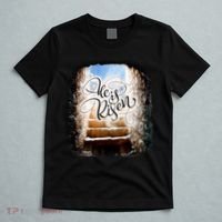 He Has Risen Jesus Christ Tomb T-Shirt thumb 5