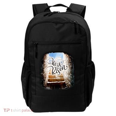 He Has Risen Jesus Christ Tomb Backpack