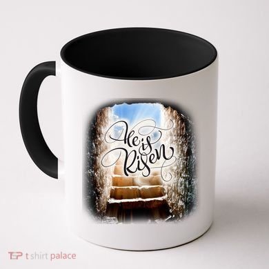 He Has Risen Jesus Christ Tomb Coffee Mug