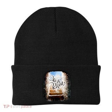 He Has Risen Jesus Christ Tomb Beanie