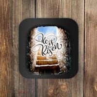 He Has Risen Jesus Christ Tomb Coaster thumb 0