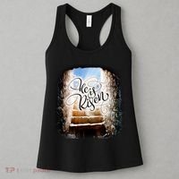 He Has Risen Jesus Christ Tomb Women's Tank Top thumb 3