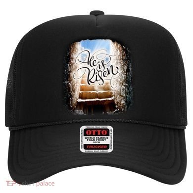 He Has Risen Jesus Christ Tomb Hat
