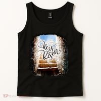 He Has Risen Jesus Christ Tomb Tank Top thumb 2