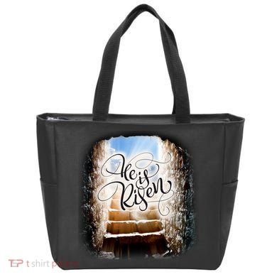He Has Risen Jesus Christ Tomb Tote Bag