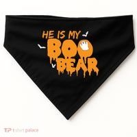 He Is My Boo Bear USA-Made Doggie Bandana thumb 0
