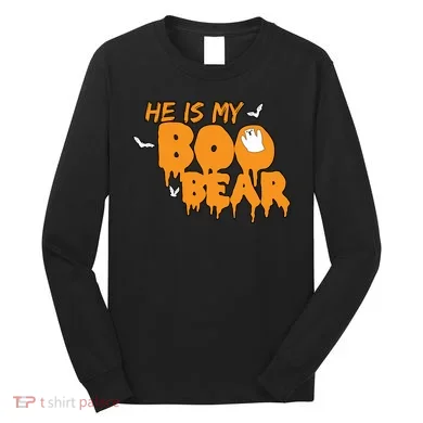 He Is My Boo Bear Long Sleeve Shirt