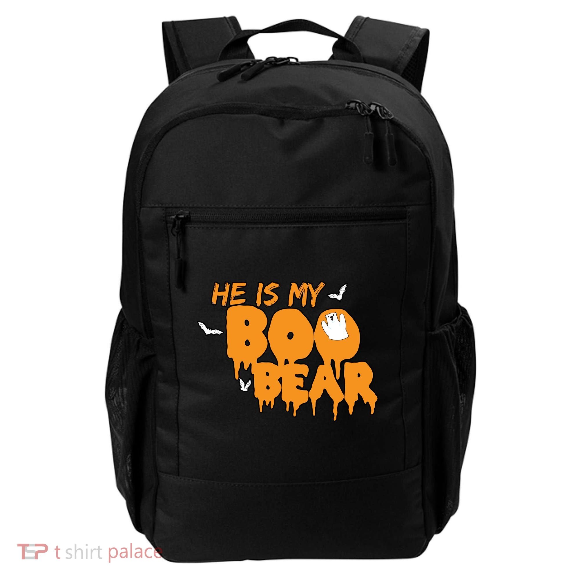 He Is My Boo Bear Backpack