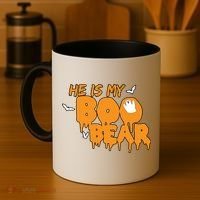 He Is My Boo Bear Coffee Mug thumb 4